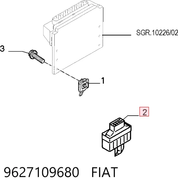 Реле електробензонасосу 9627109680 Fiat/Alfa/Lancia