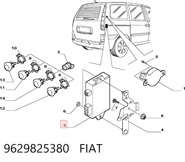  9629825380 Fiat/Alfa/Lancia