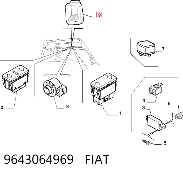  9643064969 Fiat/Alfa/Lancia