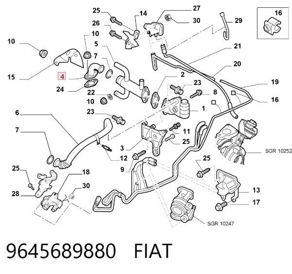  9645689880 Fiat/Alfa/Lancia