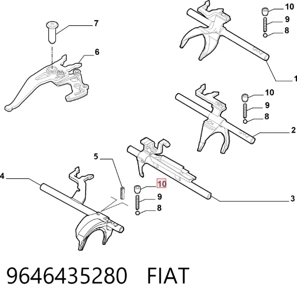  9646435280 Fiat/Alfa/Lancia
