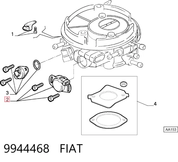 Потенціометр 9944468 Fiat/Alfa/Lancia