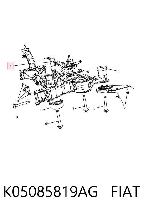 Підрамник передній K05085819AG Fiat/Alfa/Lancia