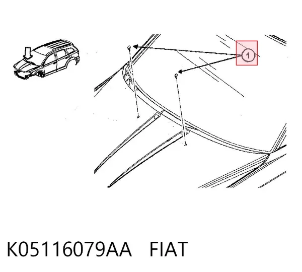 Форсунка омивача K05116079AA Fiat/Alfa/Lancia