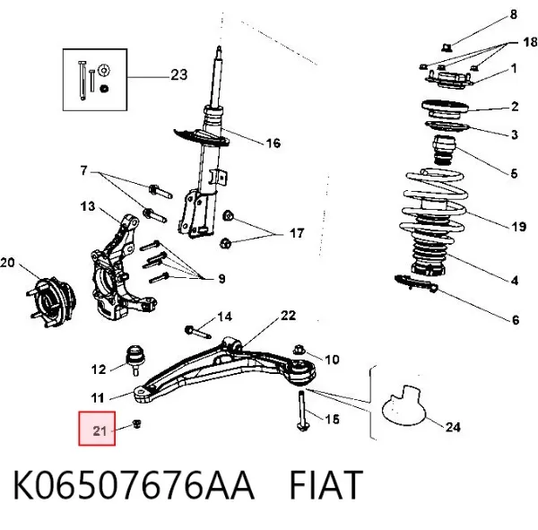  K06507676AA Fiat/Alfa/Lancia