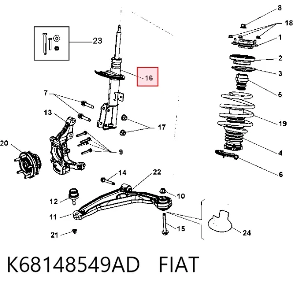  K68148549AD Fiat/Alfa/Lancia