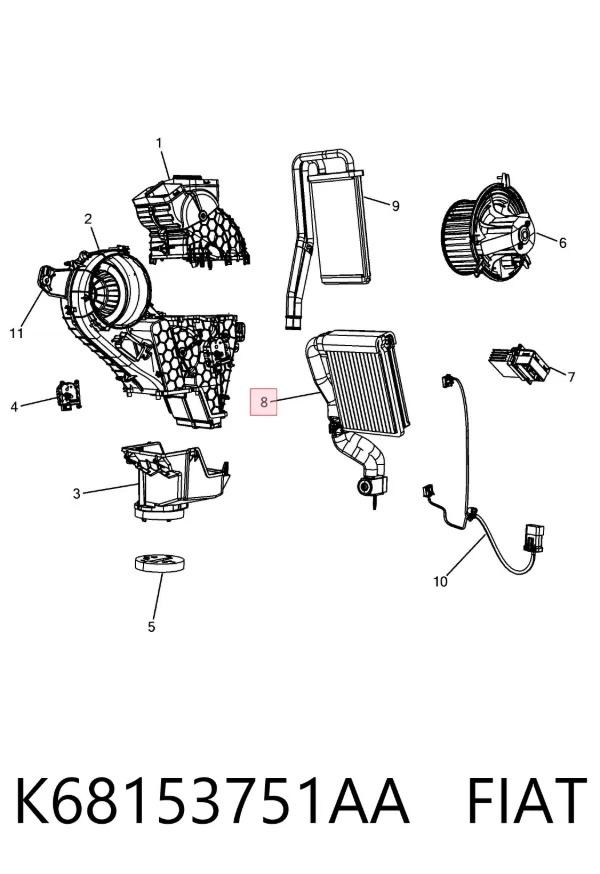  K68153751AA Fiat/Alfa/Lancia