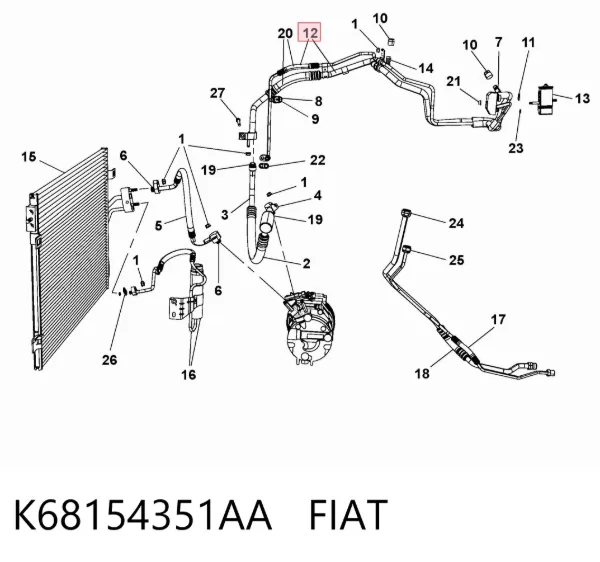  K68154351AA Fiat/Alfa/Lancia