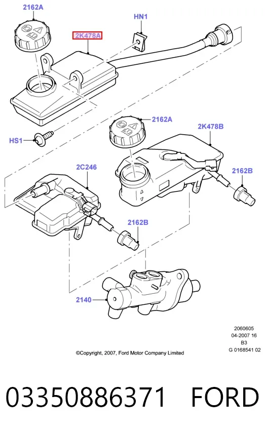 Бачок гальмівний Ford C-Max DM2