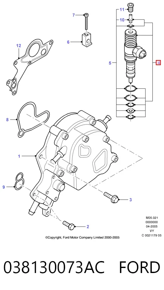 Паливні форсунки Ford Galaxy I VY