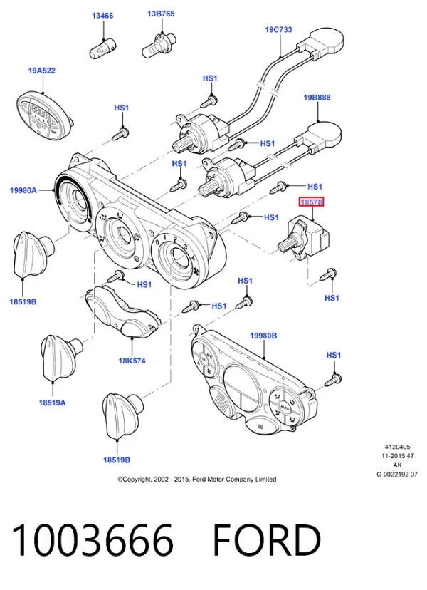 Резистор пічки Ford Focus I