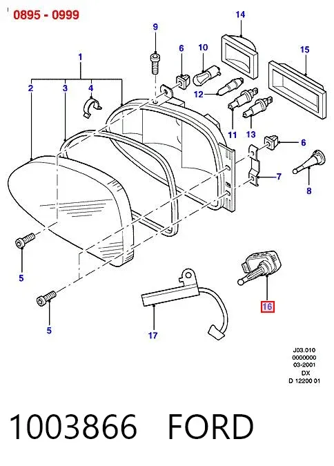 Коректор фар 1003866 Ford