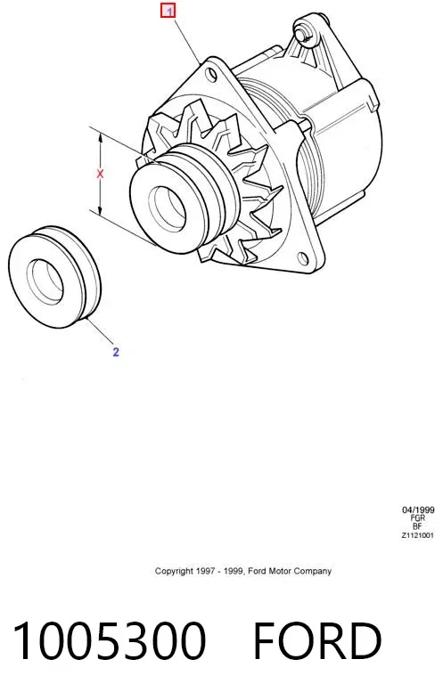 Генератор 1005300 Ford
