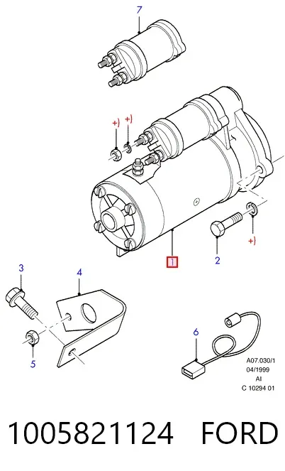 Стартер 1005821124 Ford