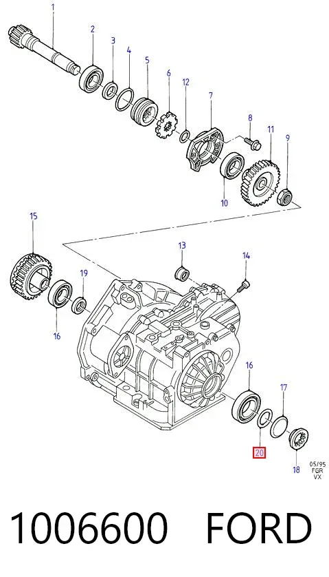 Лампочка галогенна 1006600 Ford