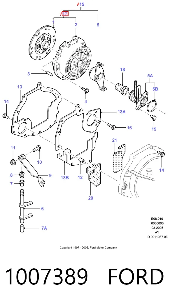 Зчеплення 1007389 Ford