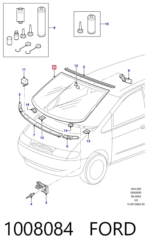 Лобове скло Ford Galaxy I VX