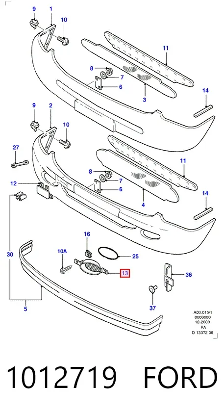 Решітка радіатора Ford Scorpio I