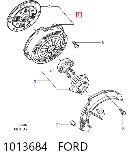 Зчеплення 1013684 Ford