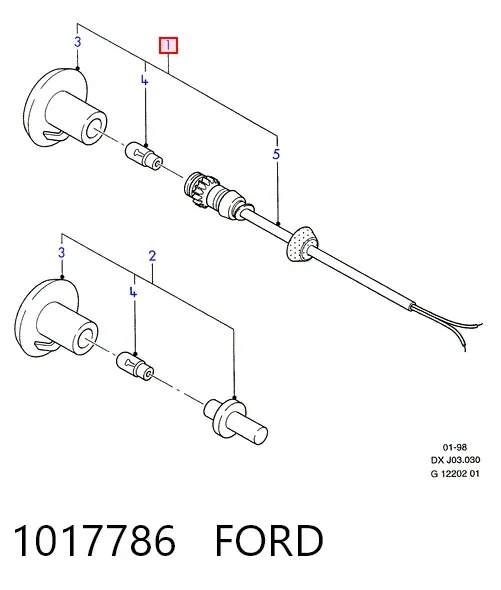 Повторювач повороту на крилі, лівий 1017786 Ford