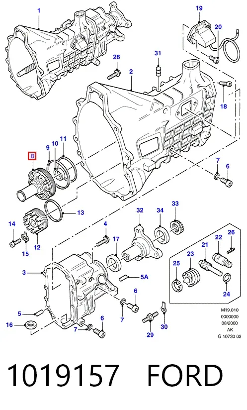 Направляюча первинного валу КПП 1019157 Ford