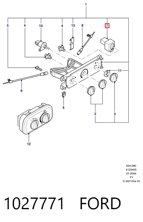 Резистор пічки 1027771 Ford
