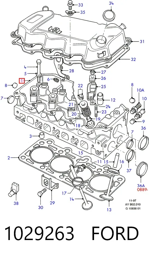 ГБЦ 1029263 Ford