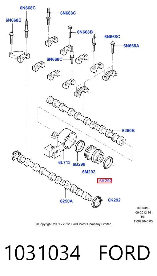 Сальник коленвалу 1031034 Ford