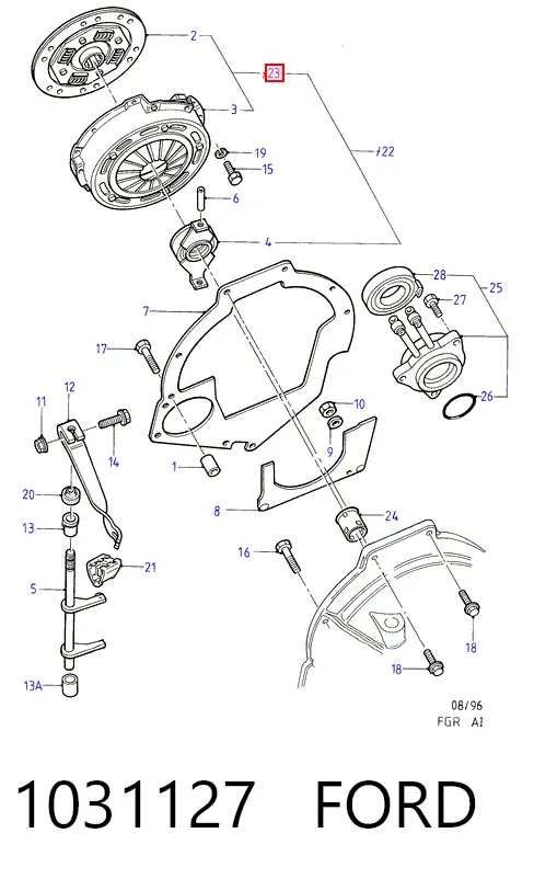 Зчеплення 1031127 Ford