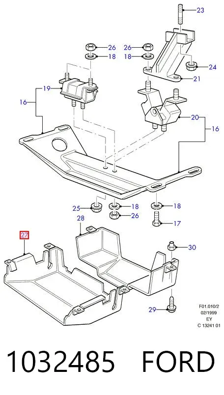 Шумоізоляція капота Ford Transit IV