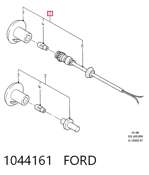 Повторювач повороту на крилі, лівий 1044161 Ford