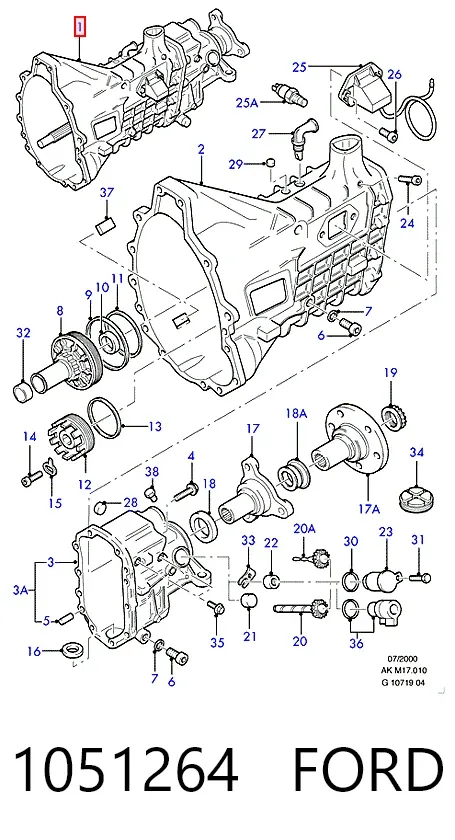 Коробка передач 1051264 Ford