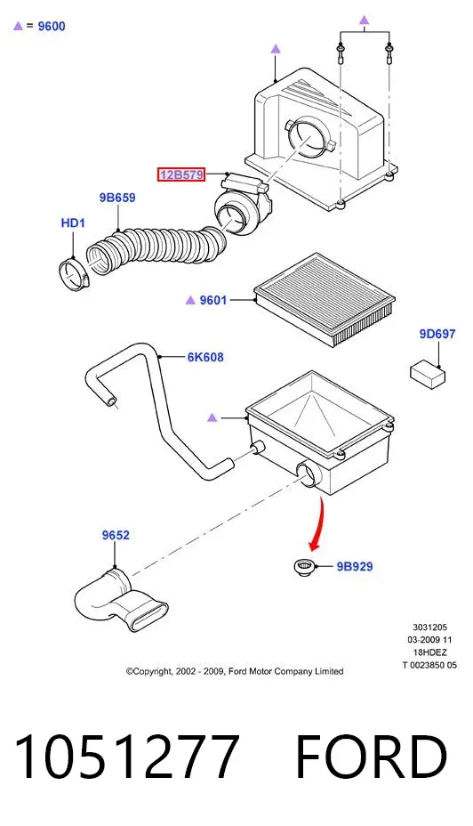 ДМРВ 1051277 Ford