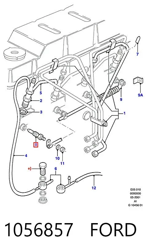 Свічка накалу 1056857 Ford