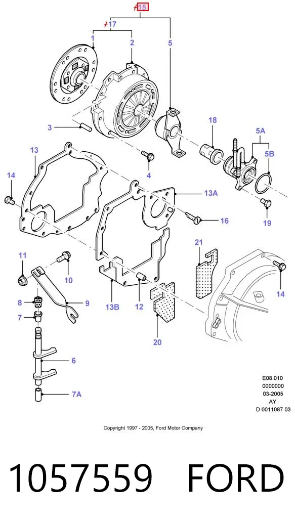 Зчеплення 1057559 Ford