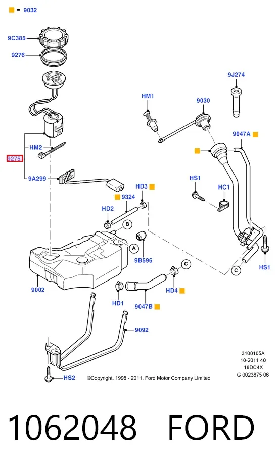 Бензонасос 1062048 Ford