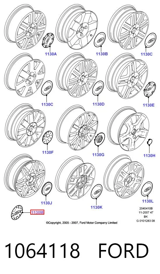 Ковпаки 1064118 Ford