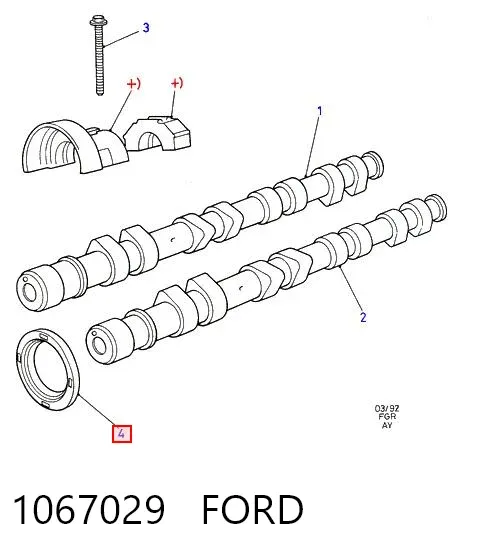 Сальник распредвала 1067029 Ford
