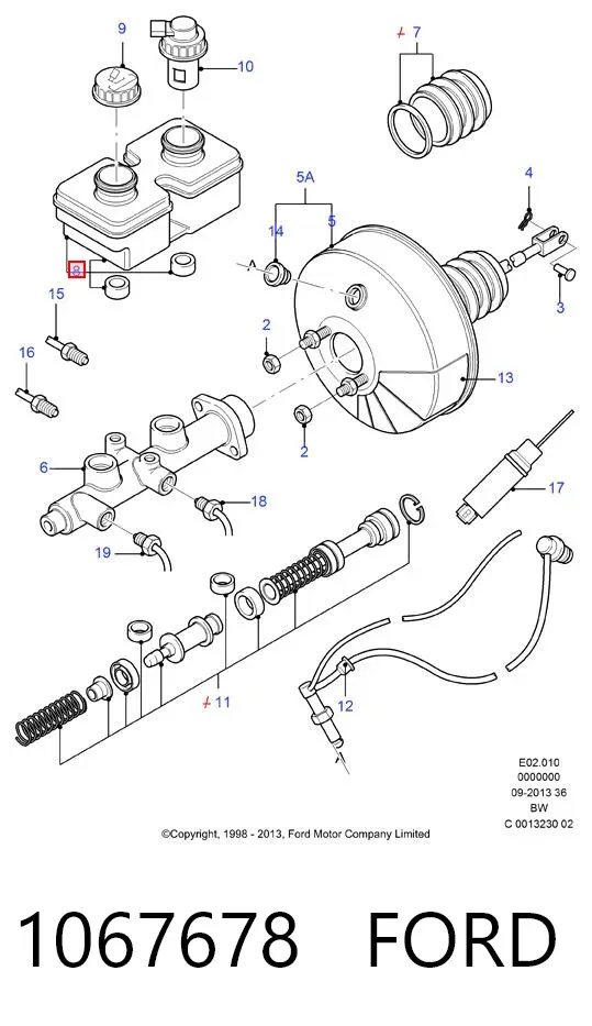Бачок гальмівний 1067678 Ford