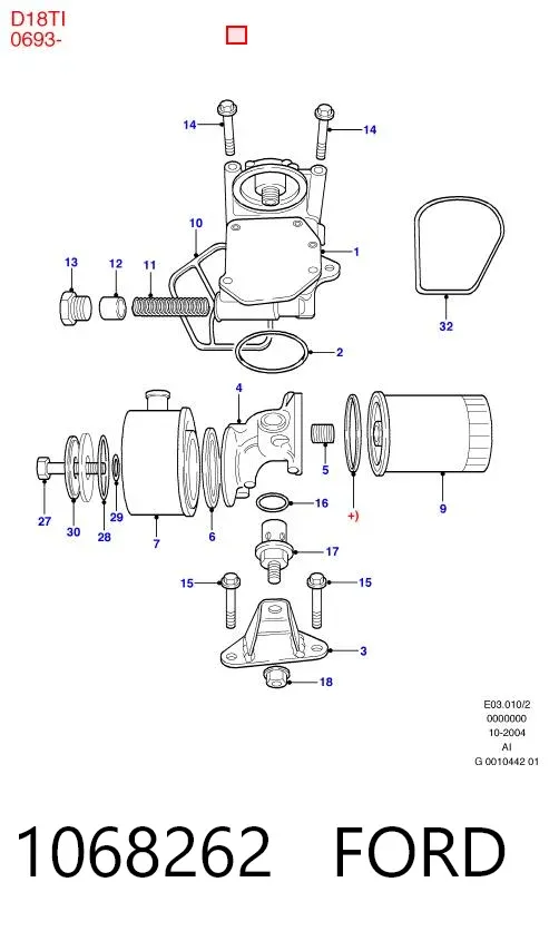 Масляний насос 1068262 Ford