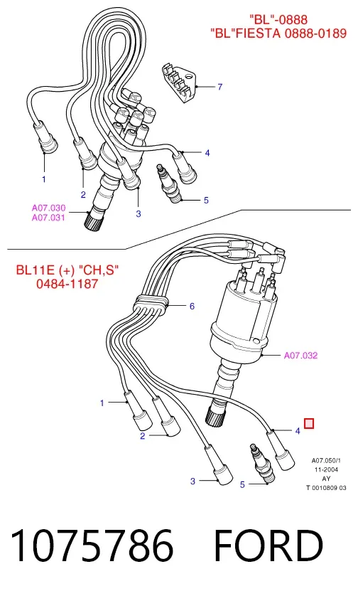 Котушка запалювання 1075786 Ford