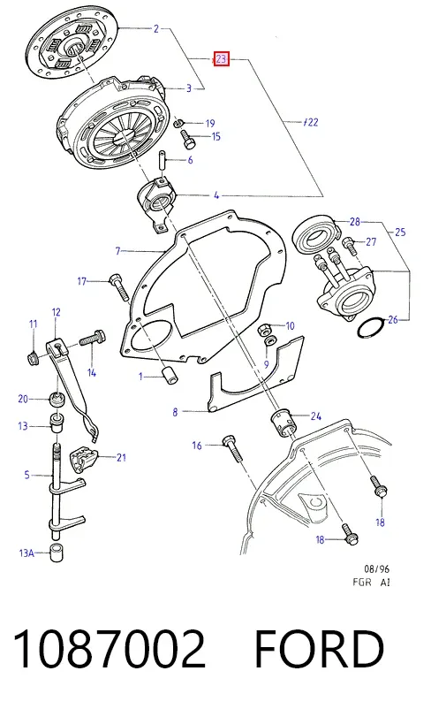 Зчеплення 1087002 Ford