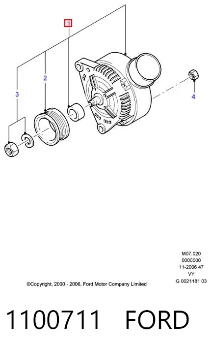 Генератор 1100711 Ford