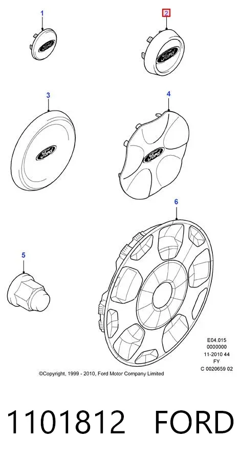 Ковпаки 1101812 Ford