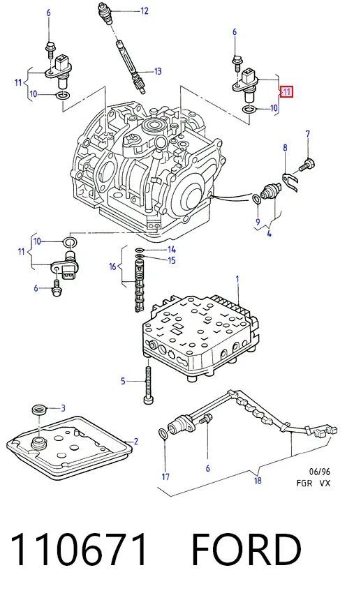 Датчик швидкості 110671 Ford