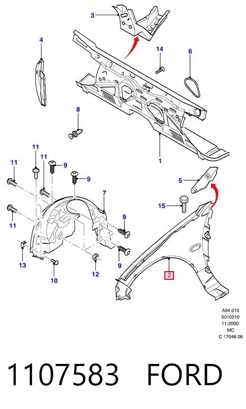Крила 1107583 Ford