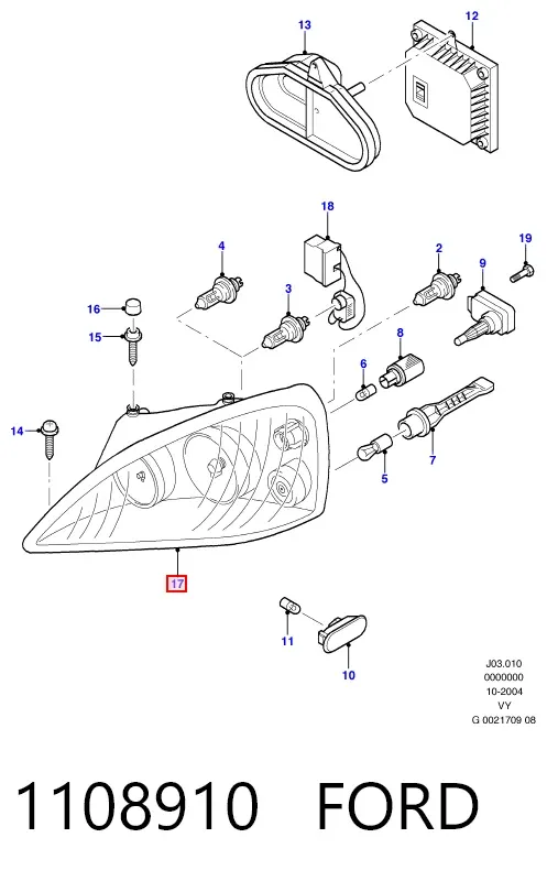 Фара ліва Ford Galaxy I VY