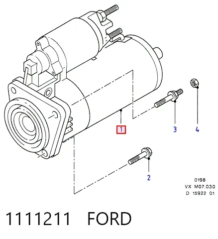 Стартер 1111211 Ford