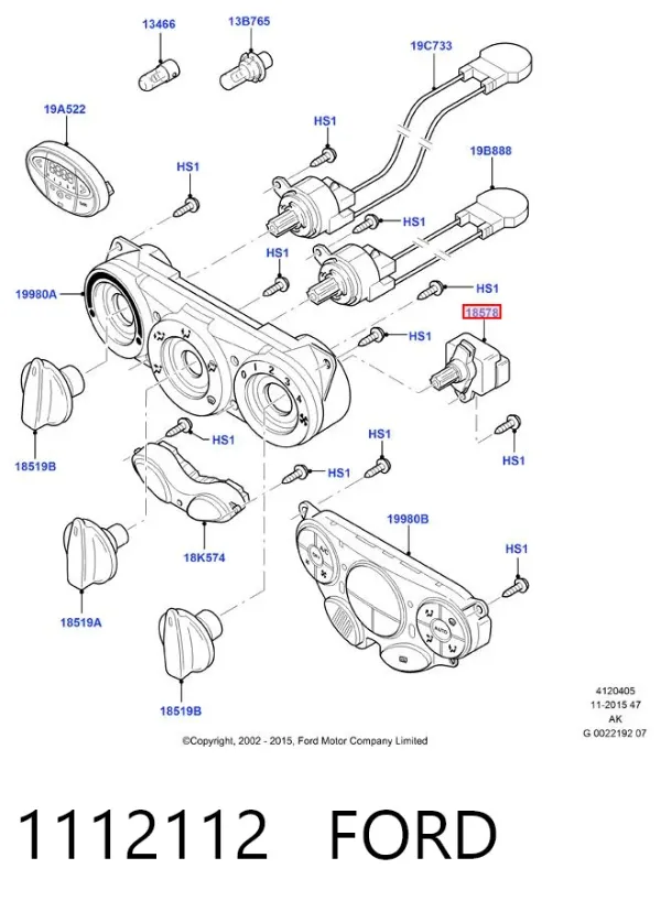Резистор пічки 1112112 Ford