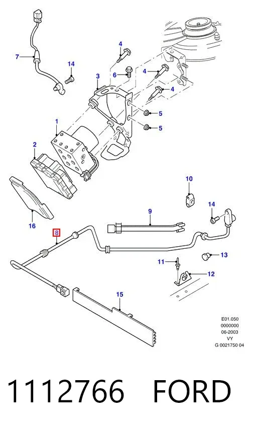 Датчик АБС (ABS) задній, правий 1112766 Ford